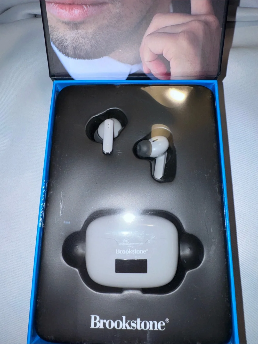 Brookstone EliteTouch True Wireless Pro Earbuds in Grey, NEW in Sealed Box